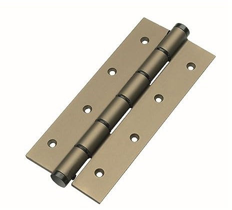 Bisagra muelle cierre simple acción con resorte con fuerza regulable medidas 180mm de alto 80cm de ancho peso máximo por bisagra 20kg material de aluminio (BRONCE)