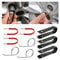 CGEAMDY 9 Pcs Radschrauben Kappen Werkzeug, 3 Versionen Ersatz Radkappen Tools, Radmutterkappen Abzieher, Demontagezange Abzieher Removing Various Wheel Bolt Covers