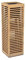 VIVANNO Pflanzkübel Blumenkübel Würfel Holz Block Braun mit Streben - 77x25x25