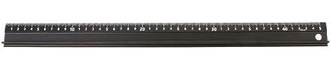 45CM Multifunktionales Lineal aus Aluminiumlegierung, Lineal aus Edelstahl, Zeichenwerkzeug für Heimwerker, Kunsthandwerk, Büro