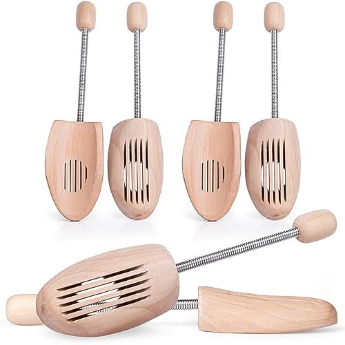 SULPO 3 Paare Holz Schuhspanner - Schuhe Weiten - Knickschutz für schuhe - Schuhweiter - Schuh Knickschutz - Schuhstrecker - Schuhspanner für Damen und Herren