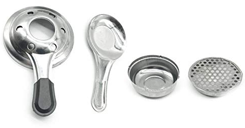 VAZZIC Brûleur à alcool pour fondue, brûleur à alcool en acier inoxydable avec poignée amovible anti-brûlure durable