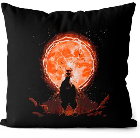 style3 Kyojuro Kimetsu Kissen mit Füllung 40cm Baumwolle Demon Anime Japan Manga