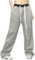 AMhomely Fleece-Jogginghose für Damen, Übergröße, weites Bein, mit Kordelzug, Freizeithose mit Tasche, Sherpa-Futter, Sweathose, Patchwork, Baggy-Hose, lang, gerades Bein, Loungehose, Trainingshose,