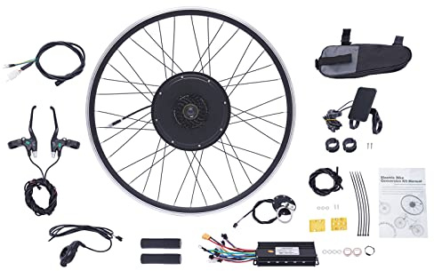 E-Bike Conversion Kit 48V 1000W Electric Fahrrad Hinterrad/Vorderrad Umbausatz Kit mit integriertem Controller für 28 Zoll 29 Zoll Raddurchmesser Electric Bicycle Bike (hinten)