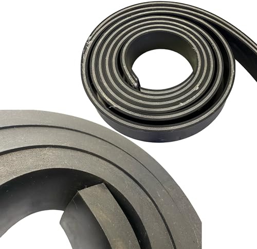 Universelle Schneeräumleiste Schürfleiste bis 5 Meter Länge wählbar – Stärken 15mm oder 20mm - mit oder ohne Gewebeeinlage verstärkt (18. LxB: 3,0m x 100mm (10cm), Stärke: 20mm ohne Gewebeeinlagen)