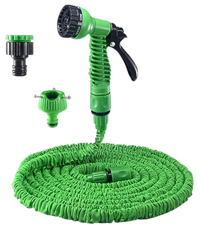 Manguera de jardin,Manguera Extensible,Manguera Jardin Flexible,manguera mágica expandible 3 veces,con 7 funciones de riego(2.5-7.5m)