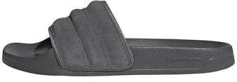 adidas Unisex Adilette Noshower Slides Sandal, Grey Five/Grey Five/Grey Five, 40.5 EU