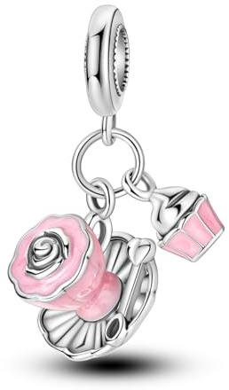 MULA Charms Anhänger Silber 925 für Armbänder, Kompatibel mit Europäischen Armbändern und Halskette für Frauen