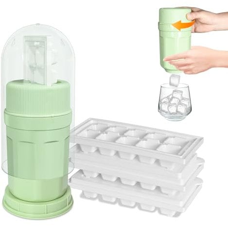 Ice Cube Tray, Easy Release Ice Cube Moulds for Freezer, Whiskey, Cocktail and Drink