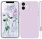 HGH für iPhone 12 Hülle Silikon Case, Hanyhülle für iPhone 12 Ultra Dünn Slim mit Microfiber, Kratzfeste Rundumschutz Case Schutzhülle Hülle für iPhone 12 6.1'' Lila
