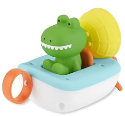 Skip Hop Baby Bath Toy Croc The Boat 3-Piece Set, Zoo