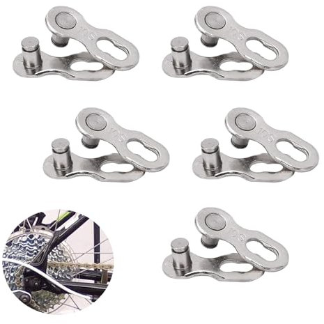 5 Paar Kettenschloss 10fach, Bike Chain, Fahrradkettenschloß, Fahrradkettenglied, Fahrrad Missing Link, Für 10 Geschwindigkeitskette Fahrrad Ersatzteile (10 Speed)