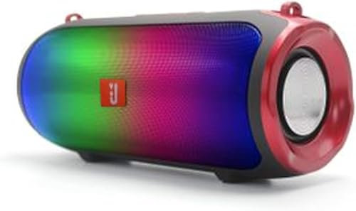 PNJB LED Bluetooth Speaker, Wireless Speaker with RGB LED Light, Portable Speaker, Loud Speaker for Travel, Outdoor, Compact Design