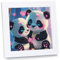 Mandun Art Panda Diamond Painting Kinder Mit Rahmen Panda Diamant Painting Bilder Kinder DIY Mosaikherstellung Arts Craft für Home Wand Decor Geschenk 18x18cm