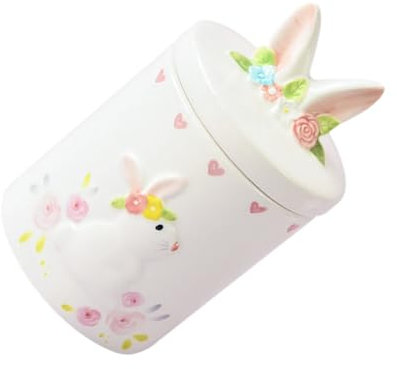 Alipis 3 Pcs Sucrier Pot De Stockage De Bonbons Pot Décoratif Pot Hermétique Pot De Bonbons Pot De Stockage De Nourriture Bébé Lapin Alimentaire Pot De Haricots Récipient À Motif De