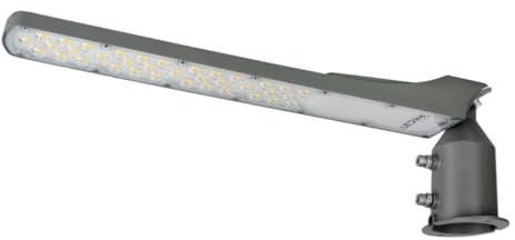 LED line LITE FLAMINGO Straßenleuchte 100W | IP65 Schutzart | 4000K Neutralweißem Licht | Einfache Montage | 10000lm, Dämmerungssensor Grau