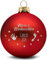GRAVURZEILE Weihnachtskugel mit Gravur - Mein erstes Weihnachten - Personalisiert mit Namen & Jahr - Festliche Christbaumkugel für die Weihnachtsdeko - Farbe: Rot Matt - Größe: 8 cm