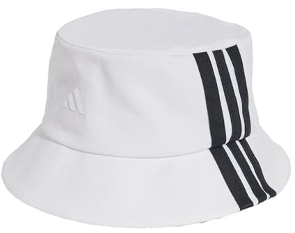 adidas Unisex Sportswear 3 Stripes Bucket, White/Black, M-L
