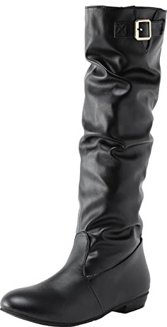 Stivali Tacco Donna Stivali Donna Alti Fino al Ginocchio Stivali Alti con Tacco Ciabatte Donna pelose Ciabatte Ospiti Lavabili Lavatrice Babbucce Donna Mare Ciabatte di Halloween Ciabatte