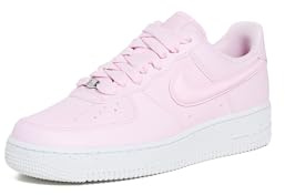 Nike Women's Air Force 1 Sneakers, Pink Foam/White/Hot Lava, 6 UK