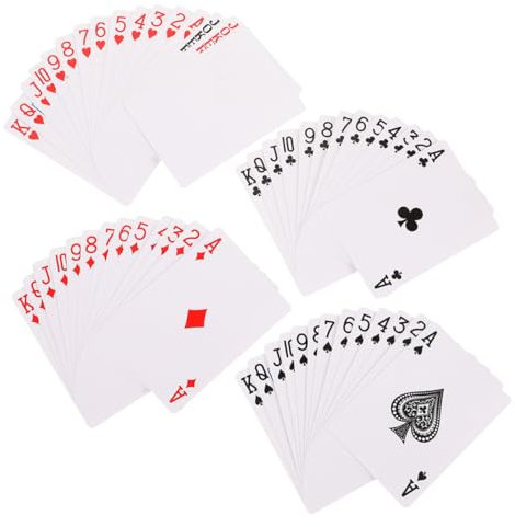 Kisangel Blanko Spielkarten 2 Stück Packung Selbstgemacht Papierkarten Für Thermotransferdruck Robuste Leere Pokerkarten Zum Selbermachen Kreative Kartenspiele Für Familien