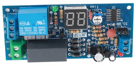 Módulo de relé Temporizador de retardo de CA de 220 V 1-99 segundos/1-99 Minutos con Pantalla de Tubo Digital Rojo para automatización del hogar