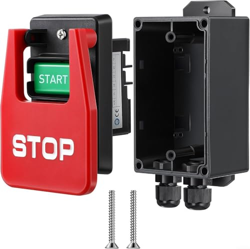 Single Phase On/Off Safety Switch 120V 230V 388V for Table Saws and Wood Cutting Machines