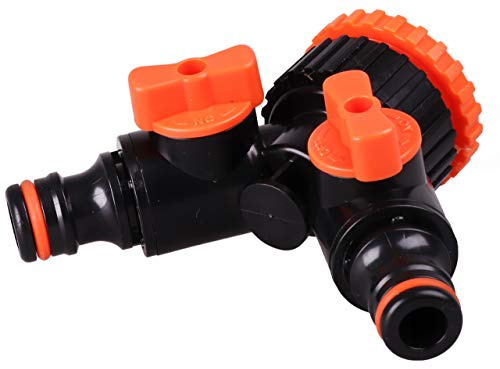 Bradas 2-Wege Regelbar alle Schlauchsysteme GW 1 / 3/4 Wasserhahn-Anschluss PWB2222L