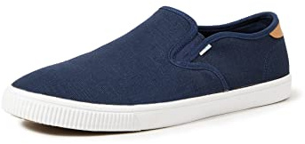 TopStyle Men's Slip-On Closed Toe Shoes - Comfortable Durable Daily Footwear for Casual Semi-Formal Use Navy