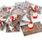 Logbuch-Verlag 10 mini Geschenke Weihnachten Santa klein mit Kleiner Weihnachtskarte Weihnachtsfeier Kunden Gäste