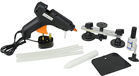 Streetwize SWDR Dent Repair Kit Hot Melt Glue Gun Release Agent Dowel Scraper
