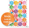 Spruchaufkleber, 24er Set: Runde Sticker mit Sprüchen, Aufkleber Rund, Spruch Schön Dass Es Dich Gibt, Geschenkaufkleber Sprüche, Zum Aufkleben, Erwachsene & Kinder, Geschenk Freundschaft, ⌀ 4 cm