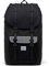 Herschel Little America Unisex-Rucksack für Erwachsene, Black Crosshatch/Black/Raven Crosshatch
