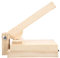 1pc Wooden Dough Presser for Dumplings Creative Dumpling Making Tool with Ergonomic Handle Food Grade Kitchen Gadget for Easy Pressing and Cleanup