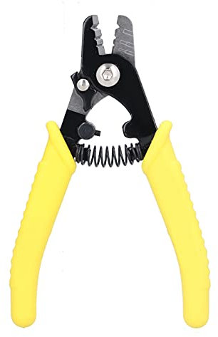 Fibre Stripping Tool 3 Hole Fibre Optic Stripper,7.3 Optical Fiber Stripper with PVC Handle, Optical Fiber Cable Stripping Pliers for Fiber Stripping CFS-3 Optical Fiber Coating