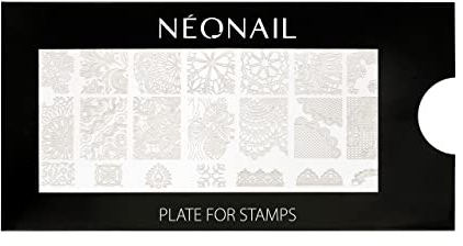NEONAIL Stamping Plate 10 - Stamping Platte - Schablonen Platte - Nail Art - Nageldesign - Nagel Stempel Schablone - French Nails Schablone - Nagelkunst Stempel