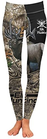 Animal Elk 3D Hollow Tanktop Frauen Jagd Camo Gedruckt Sexy Weste Mädchen Nahtlose Leggings Active Wear Gym Set, Leggings, 46