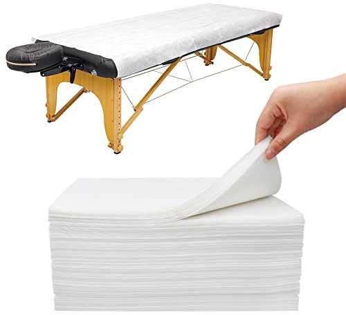 Xiaozhifu 50PCS Einweg Bettlaken,Verdickt,Einweg Massagetisch Bettlaken,Massagetisch Auflage Bettlaken Massagelaken für Schönheitssalon SPA Krankenhausbetten Tattoo Hotels 80x180cm