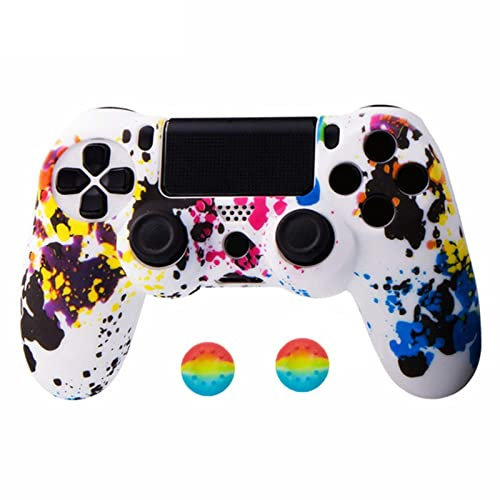 PAPABA Schutzhülle Anti-Korrosionsspiel-Controller Haut Grip Cover Hülle Set kratzresistente Glatte Oberfläche 2 für PS4 - Controller Cover für Schutz und verbesserte Griffigkeit während des Spielens