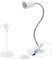LAKONEI Lámpara E27 con Pinza Lámpara de Clip de Metal Lampara Pinza con Cuello de Cisne Ajustable de 35cm Lámpara Escritorio LED para Lectura Nocturna con Interruptor y 220 CM Cable