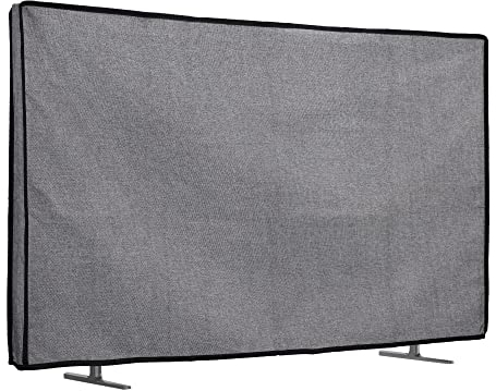kwmobile TV Cover - 49-50 Linen Dust Protector - Dark Grey