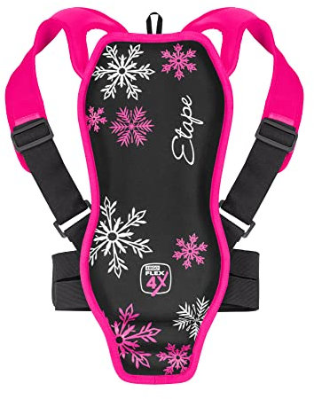 Etape Unisex-Youth 2095312_116-134 Sporthelm, Black/pink, 116-134 cm