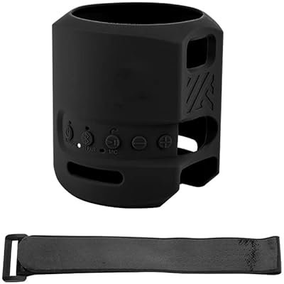 Funda de silicona para altavoz Sony, funda protectora de silicona para Sony SRS-XB13 portátil Bluetooth (negro)