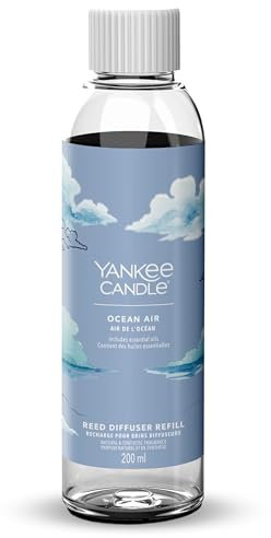 Yankee Candle Signature Nachfüllung für Diffusor mit Rattanstäbchen | Ocean Air | 200ml | bis zu 20 Wochen Duft Frauen