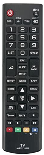 VINABTY AKB73715686 Telecomando di sostituzione compatibile con LG TV 19MN43D 22MA33D 22MT44D 22MT45D 22MT47D 23MT55D 24MN43D 24MT47D 24MT55V 26MA33D 28MT47T 29MT45 32LY330C 39LN540V 40UF671V