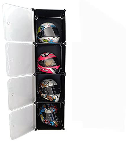 LIZIPAI Motorcycle Helmet Storage Rack - Organize Display Cabinet for Football, Bike and Baseball Helmets (Medium)