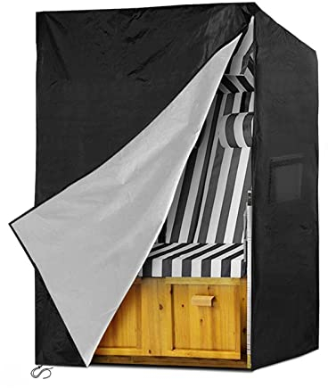 kyaoayo Housse de protection pour chaise de plage - En tissu Oxford 900D - Imperméable - Résistant aux UV - Résistant à l'hiver (120 x 90 x 155/140 cm)