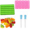 Moule a Bonbon Silicone, Moules à Bonbons En Silicone, Moule Silicone Ourson, Moule en Silicone Oursons Guimauve, pour Chocolat & Gâteaux, Ustensile Souple Pâtisserie, Apte Four & Congélateur