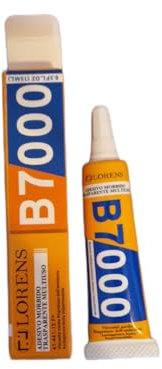 B7000, Lorens, super colla per smartphone, nuova formula,con punta di dosaggio,adatto per riparazione schermo, legno,ceramica metallo,gomma,bigiotteria e fai da te.